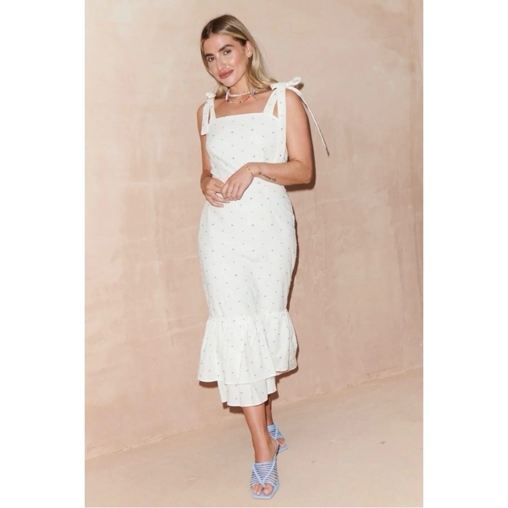 Never Fully Dressed White Mia Rainbow Dress